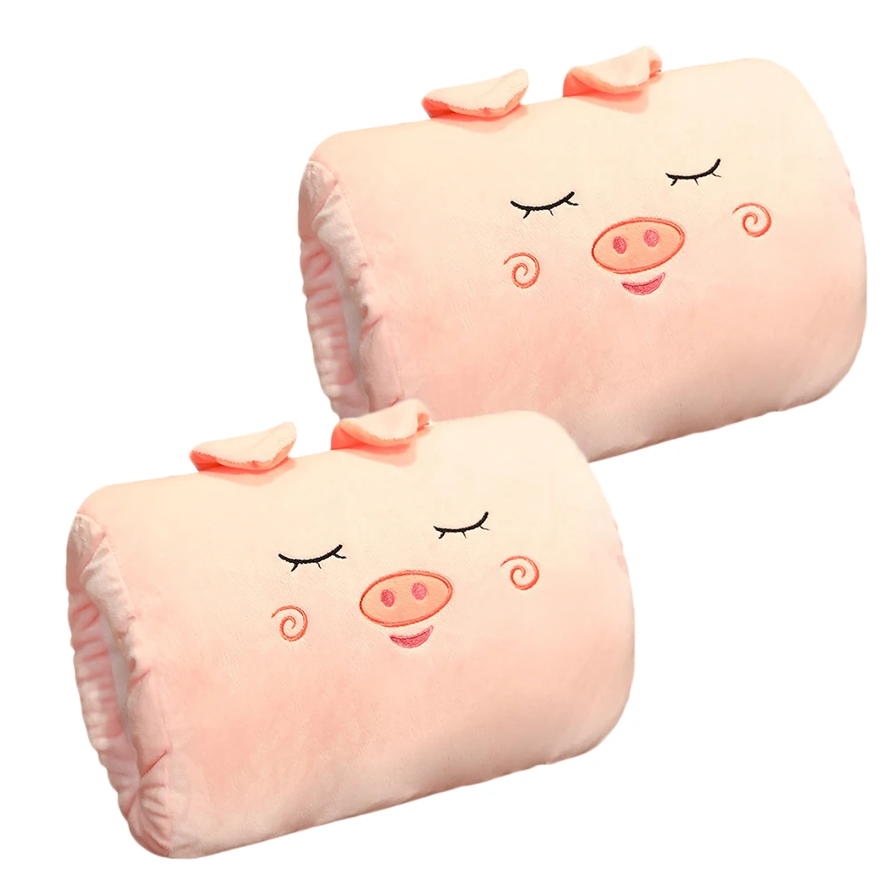 

2pcs Cartoon Pillow Hand Cover Winter Warmer Muff Girl Plush Warm Hand Pillow Warmer Sleeve Warmer Bag Hands Muff 28x25cm