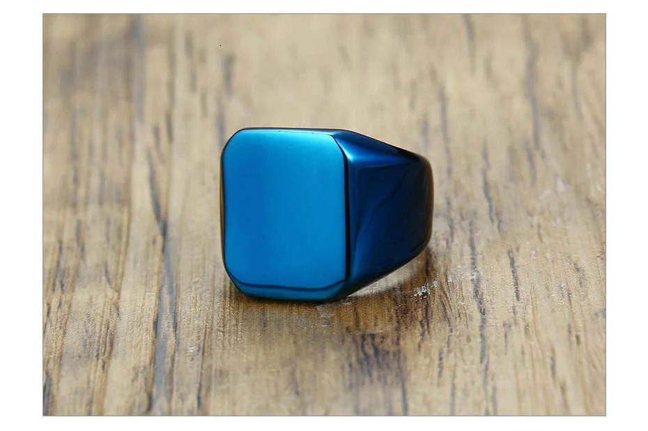 Vnox Freies Personalisierte Stempel Ring Für Männer 18mm Edelstahl Signet Band Bruderschaft Ringe Gentleman Anel Benutzerdefinierte Geschenk für ihn – Detail 6