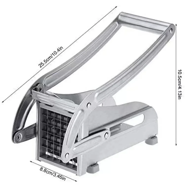 25cm French Fry Cutter Food Grade Stainless Steel Potato Carrot Onion Slicer Chipper Kitchen Tool Dishwasher Available