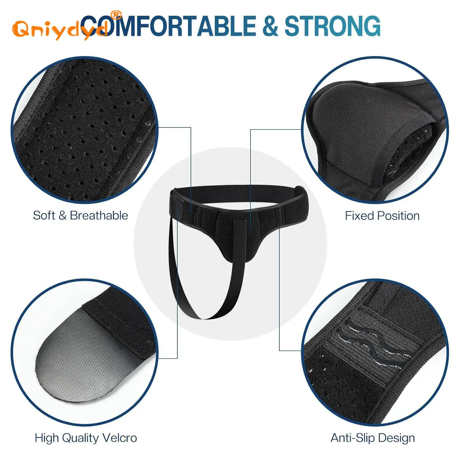 Inguinal Hernia Belt Truss Sports Hernia Support Brace with Removable Compression Pad for Pain Relief And Recovery 3