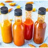 Mini Hot Sauce Bottles 5 oz, 24 Pack Glass Woozy with Shrink Capsules, Vanilla Extract Labels, Funnel, Dripper Inserts,Pepper 5