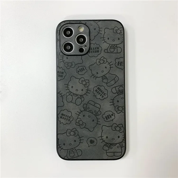 thumbnail image 1 of Funda de teléfono de Anime Hello Kitty Sanrio para iPhone, 15, 14, 13, 12, 11 Pro Max, Xr, Xs, 7, 8, 14 Plus, bonita funda rosa de dibujos animados para niñas, 1 of 5