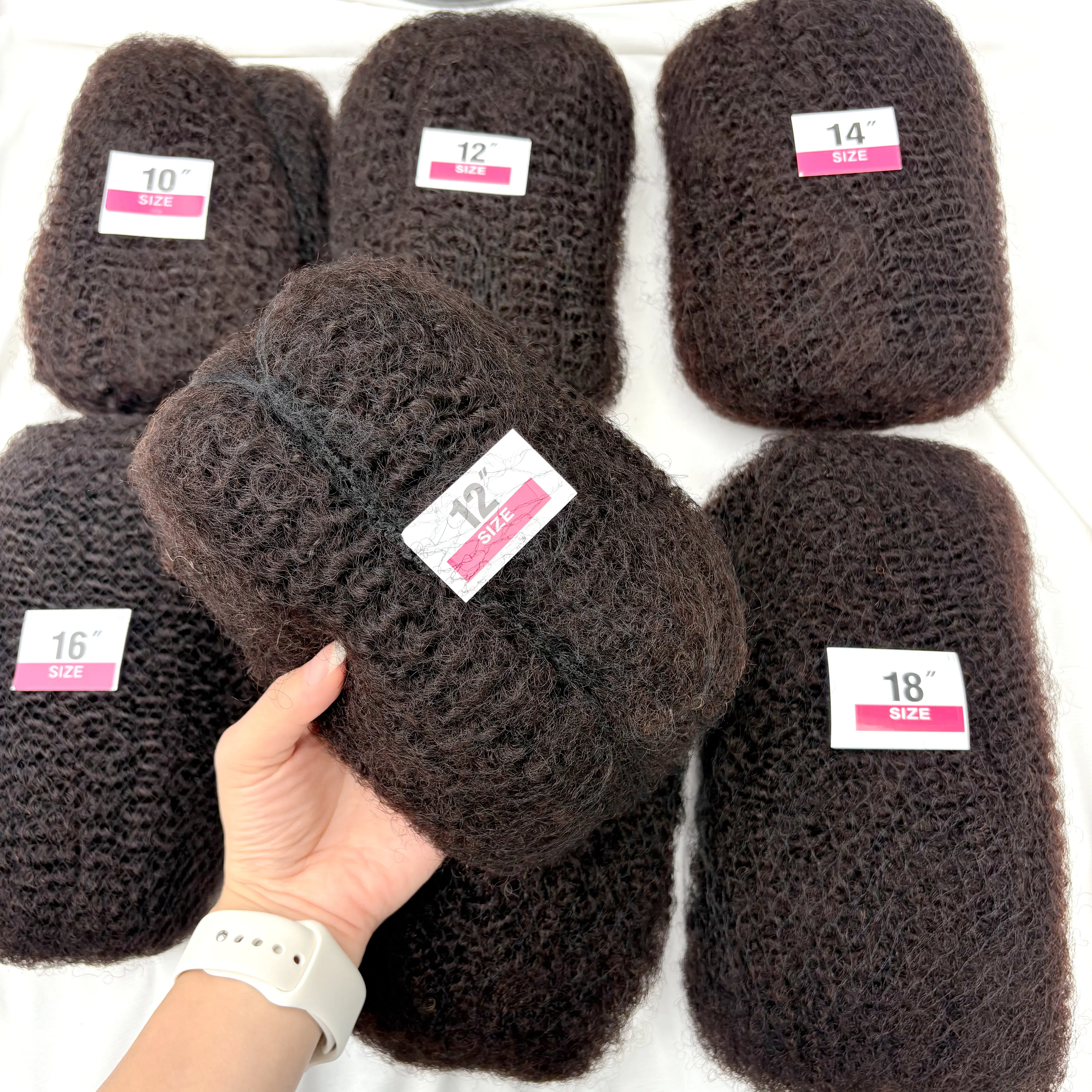 30/50g Pack Natural 4C Afro Kinky Bulk Human Hair Extensions No Weft 10-18 Inch Brazilian Remy for Locs Micro Twist Braiding 3
