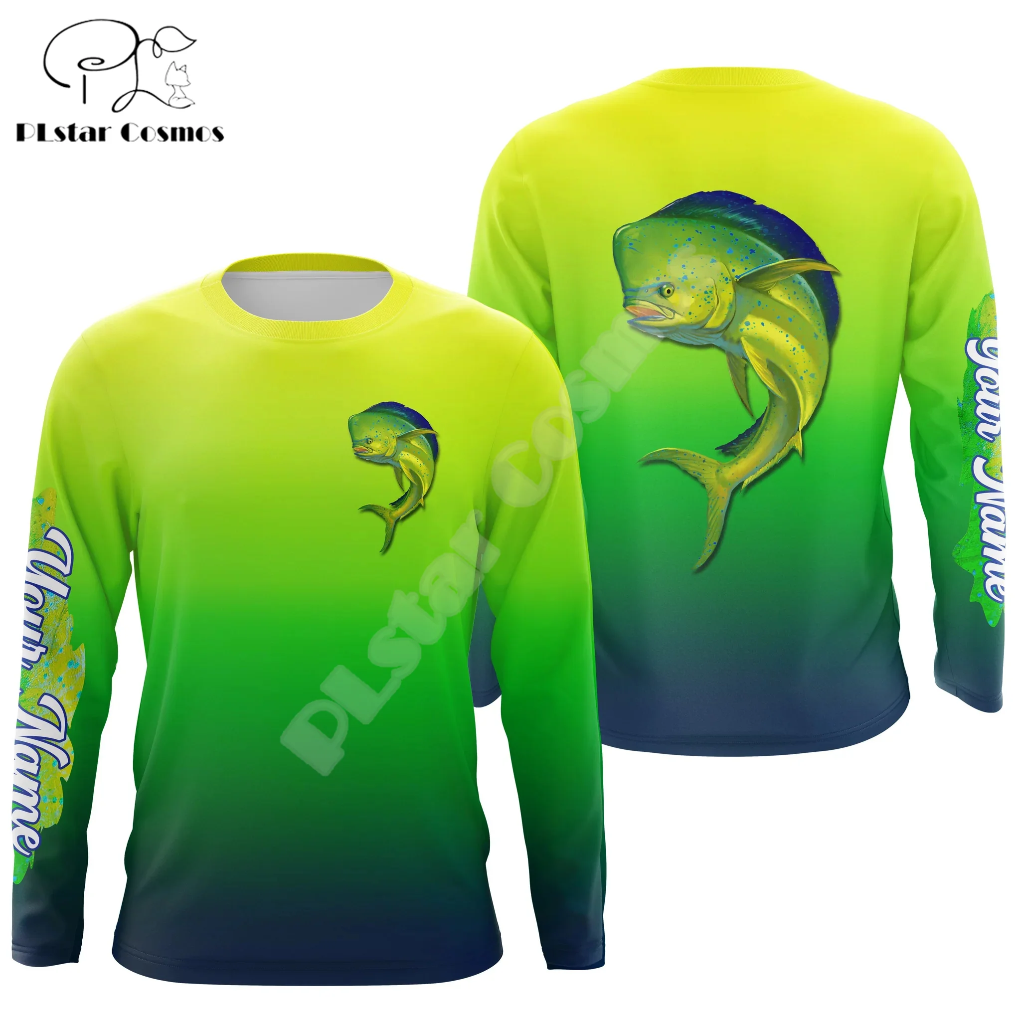 Custom Name Animal Fishing Mahi Graffiti Fish Tattoo Retro Tracksuit Vintage 3DPrint Pullover Harajuku Casual Hoodies Jacket J24