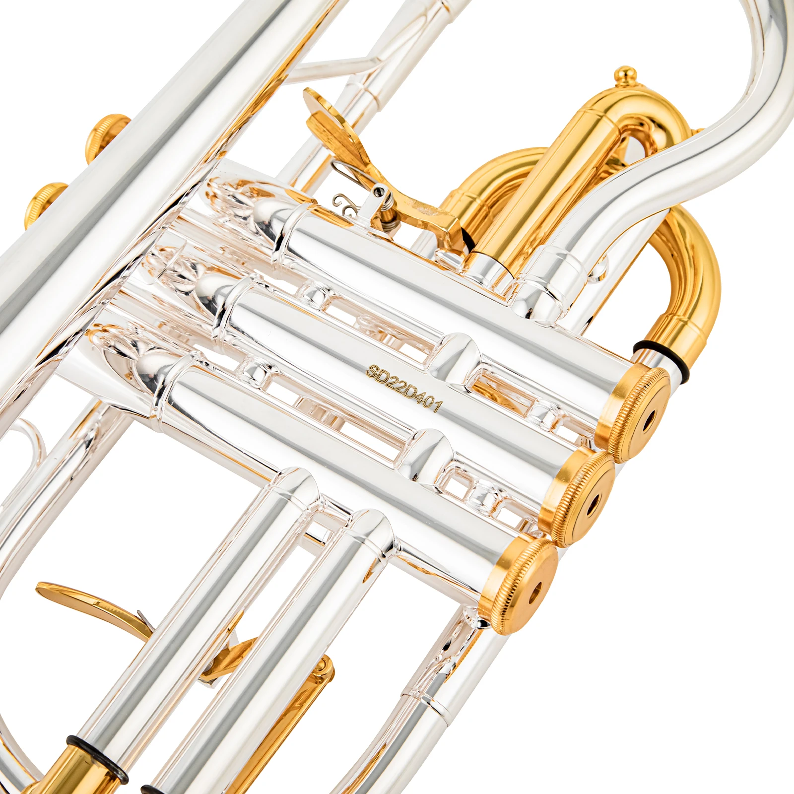 AUROSUS ACR-8358S Silver Plated Double Trigger Cornet Horn B-Flat Monel Valve W/Case