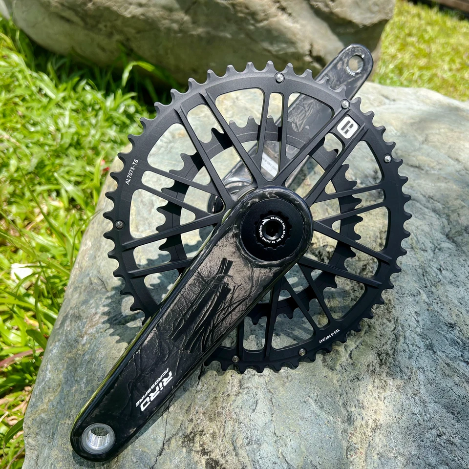 RIRO-カーボンファイバーロードバイクチェーンリング,バイククランク