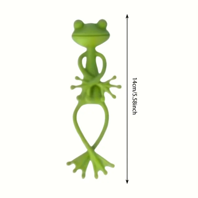 1/2/5pcs Frog Plant Stand Green Frog Plant Supports Cute Stable Support for Small Potted Plants Succulents Planter Decorations 4