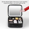 Smart LED Cosmetic Case with Mirror Cosmetic Bag Travel Makeup Bags for Women Fashion Portable Storage Bag Travel Makeup Bags 4