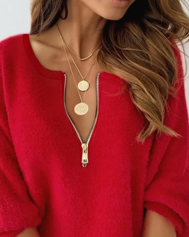 Рисунок 2 - Женская блузка на молнии с длинным