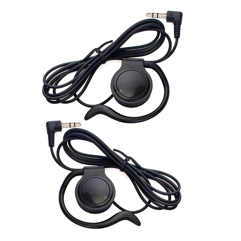 

3.5MM Only Earpiece Headset Earphone Left Right Radio Guides System T21A