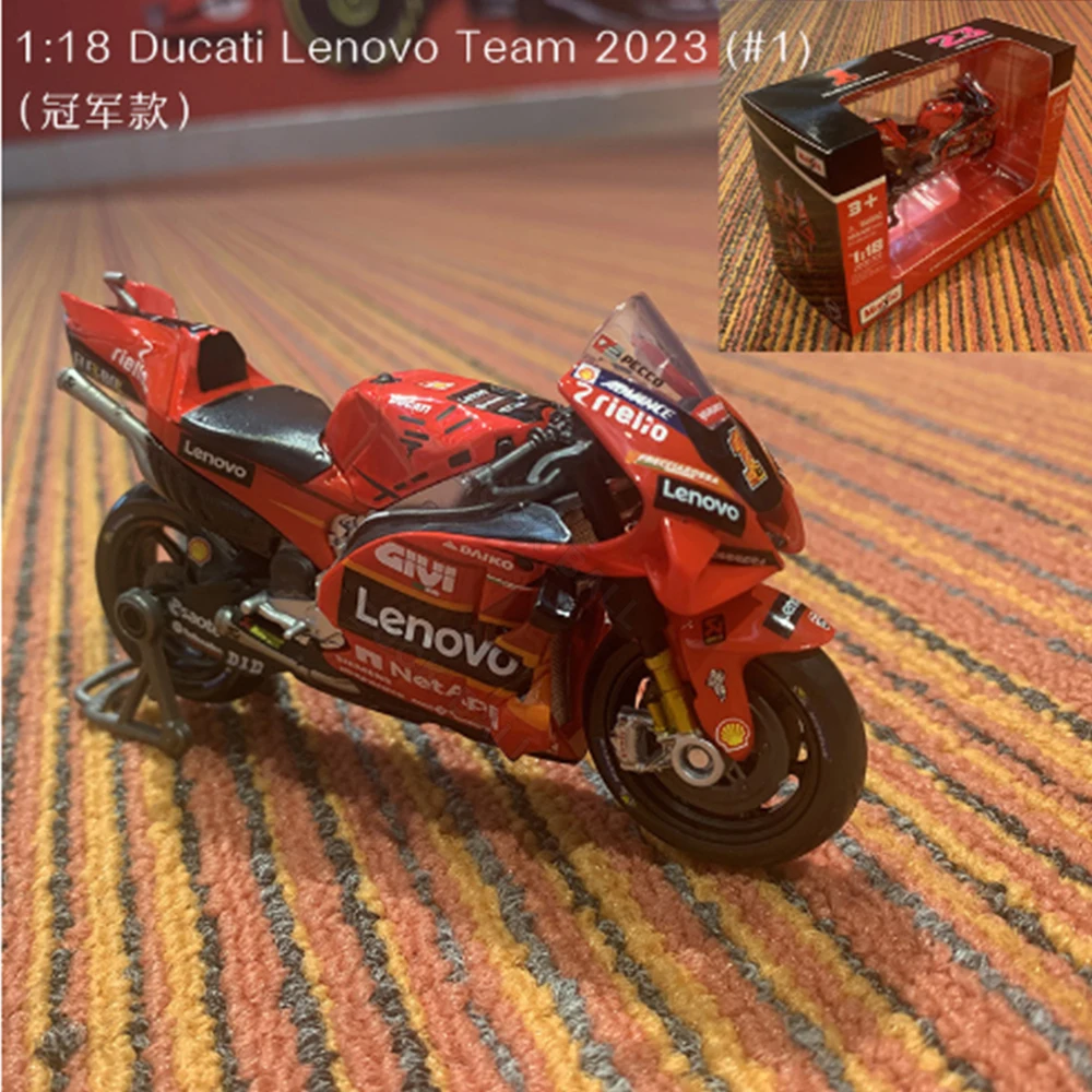New Maisto 1:18 Moto Gp Gasgas Factory Racing Tech3 #37 Moto Ducati Lenovo Team 2023 MotoGP Champion #1 #23 Die Cast Toy Gift 5