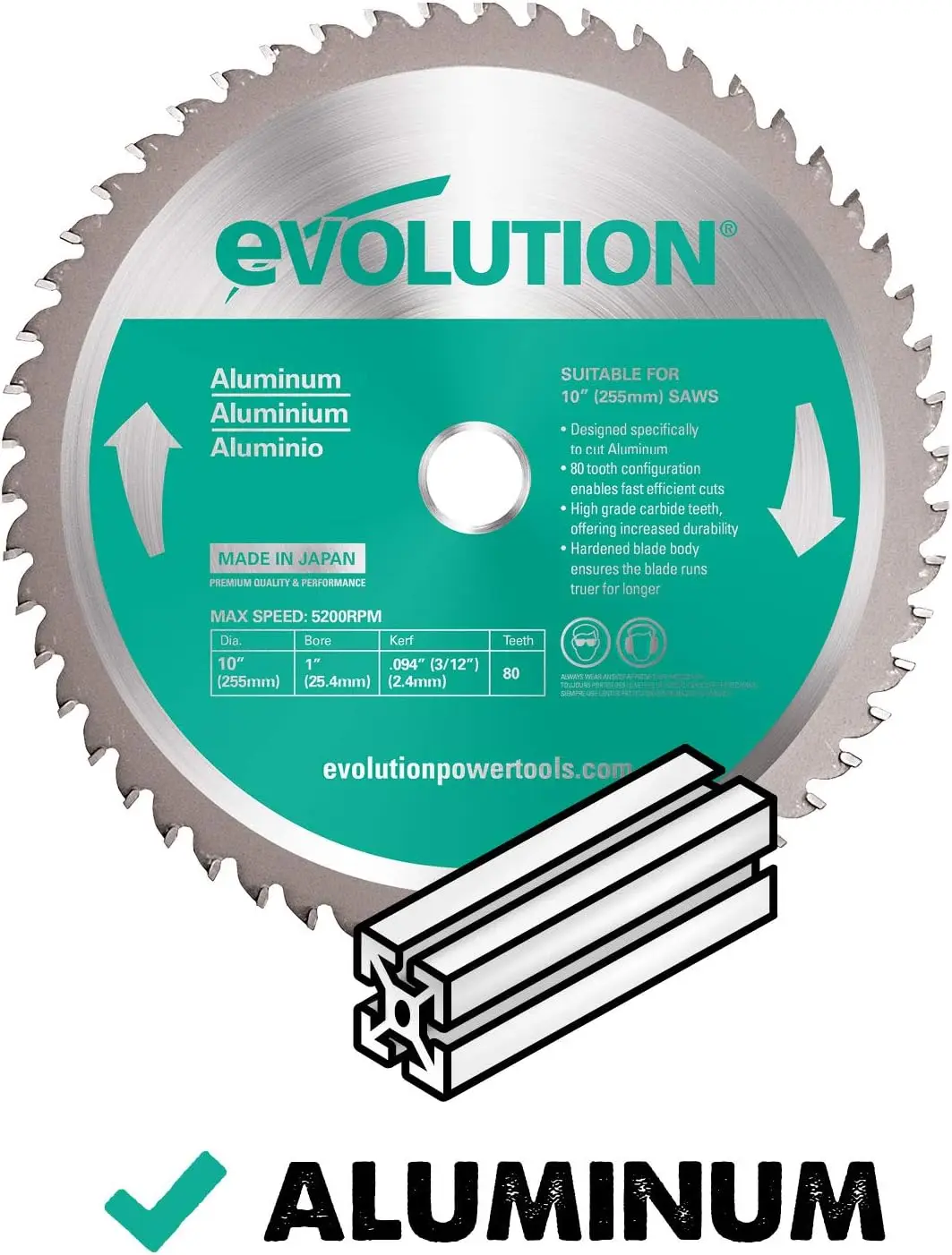 Power Tools Multi Material Double Bevel Sliding Compound Miter Saw Aluminum Blade Accurate cuts
