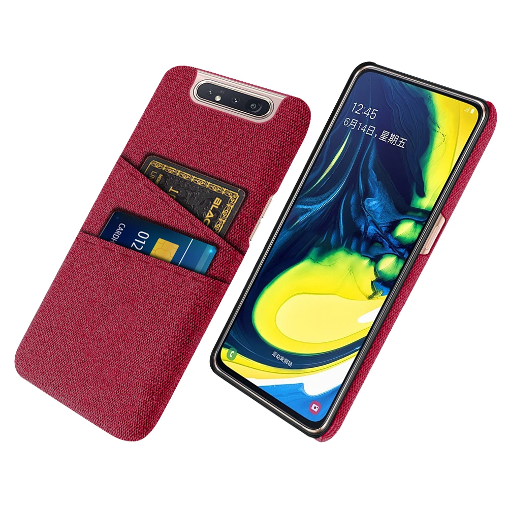 Luxurious Dual Card Fabric Cloth Case