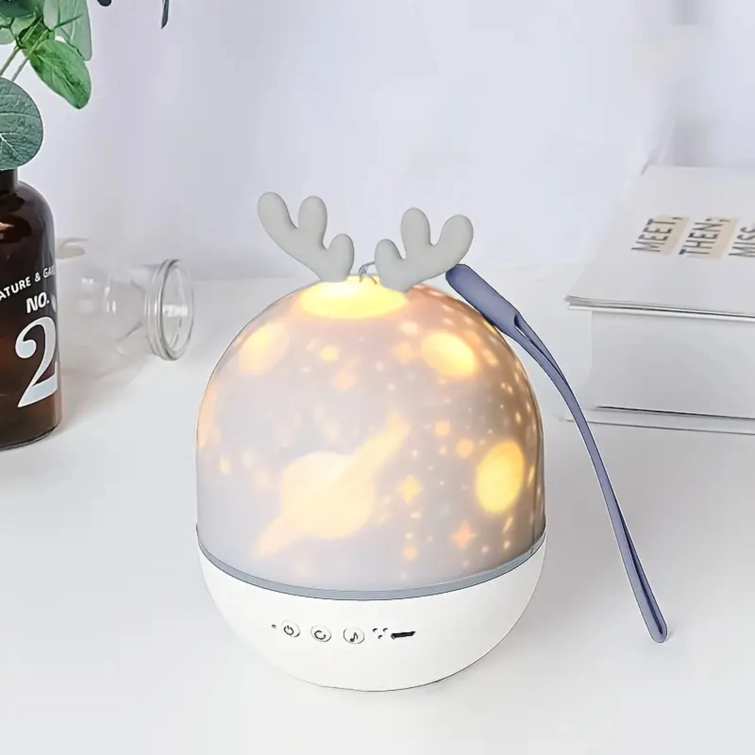 Beautiful and stunning Gypsophila and star projection remote control music box-DIY music projector with projector lamp, perfec