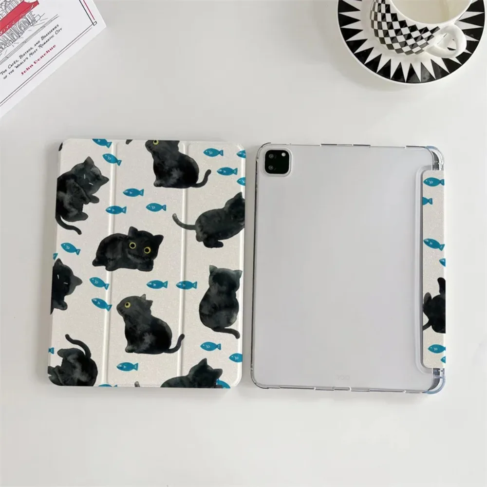 Adorable Cat Pen Holder Tablet Case