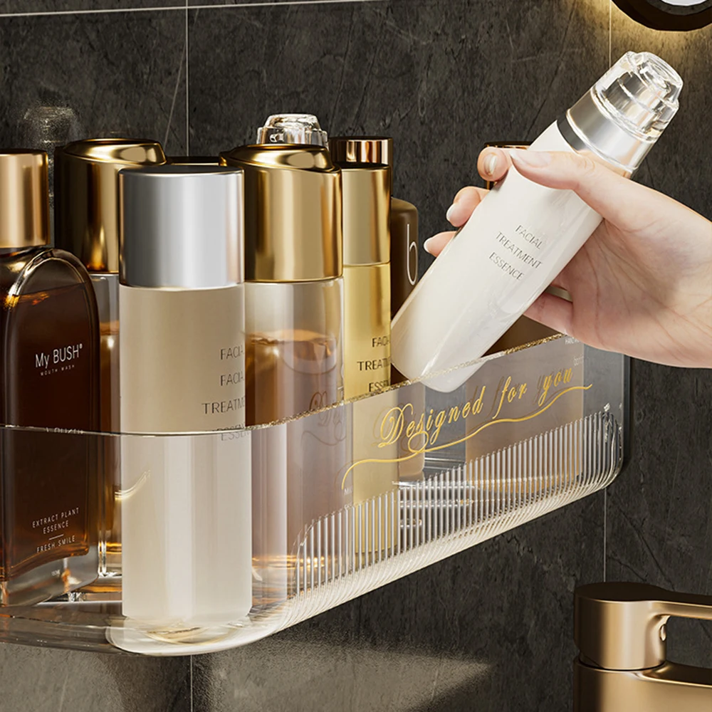 Light Luxury Acrylic Storage Box acrylic storage box 1pc Toilet Washstand Cosmetic Storage Box Bathroom Rack