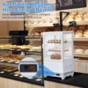 Commercial Cake Display Refrigerator 2.1 Cu.FT Single-Door Merchandiser with Interior LED Lighting Double-Layered Glass Countert 5