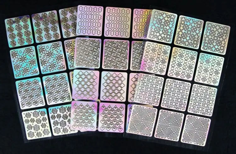 Description Picture 2 of item1pc 3D Hollow Spray Painting Template Nail Sticker Heart Butterfly Stars Stencil Mold Slider Nail Decals Manicure Stencils Tools