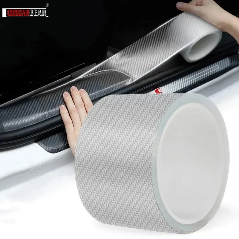 

high quality carbon fiber Car Door Protector Stickers Anti Scratch Transparent Nano Tape Auto Trunk Sill Scuff Protector Film