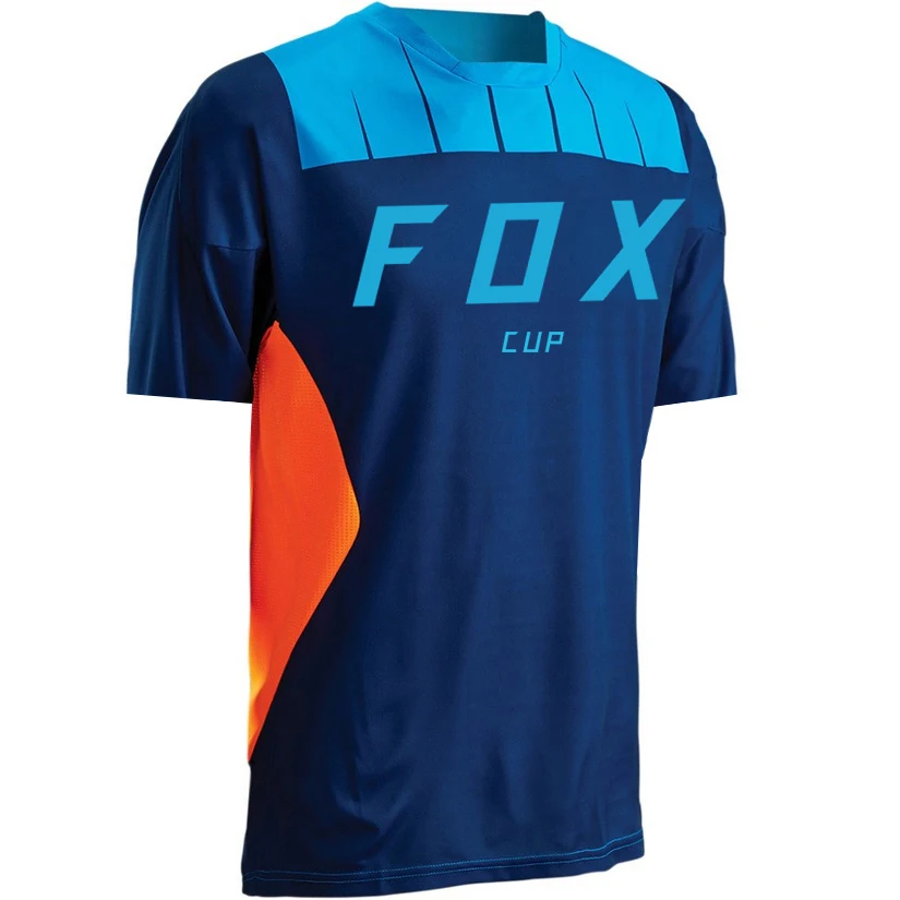 

2022 Men's Downhill Jerseys Fox cup Mountain Bike MTB Shirts Offroad DH Motorcycle Jersey Motocross Sportwear Clothing Bike