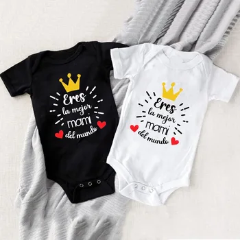 You Are The Best Mother in The World Baby Bodysuit Infant Romper Boys Girls Clothes Newbron Gift Mother's Day Gifts 1