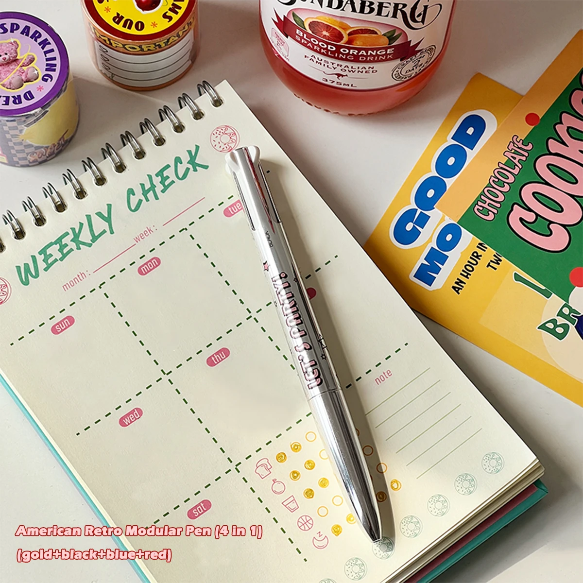 schedule notebook,notebook diary journal,notebook diary Daily/Weekly Coil Planner 120 Sheets Agenda Diary Supplies Study School Supplies for Students Back to School