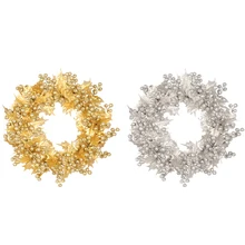 

Front Door Wreath Welcome Garland All Seasons Farmhouse Artificial Fake Flower Wreaths Home Wall Wedding Decor Round Floral