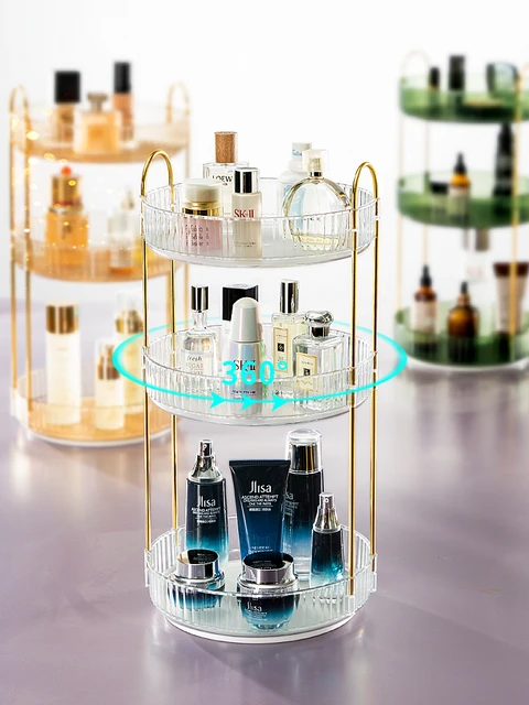  360 Rotating Makeup Organizer for Vanity, Rotating