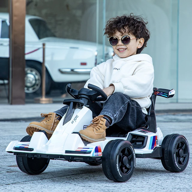 New Children's Electric Car Go Kart with Remote Control Electric Ride on Car for 3-8 Years Old Baby Kids Stroller Toy Vehicles 1