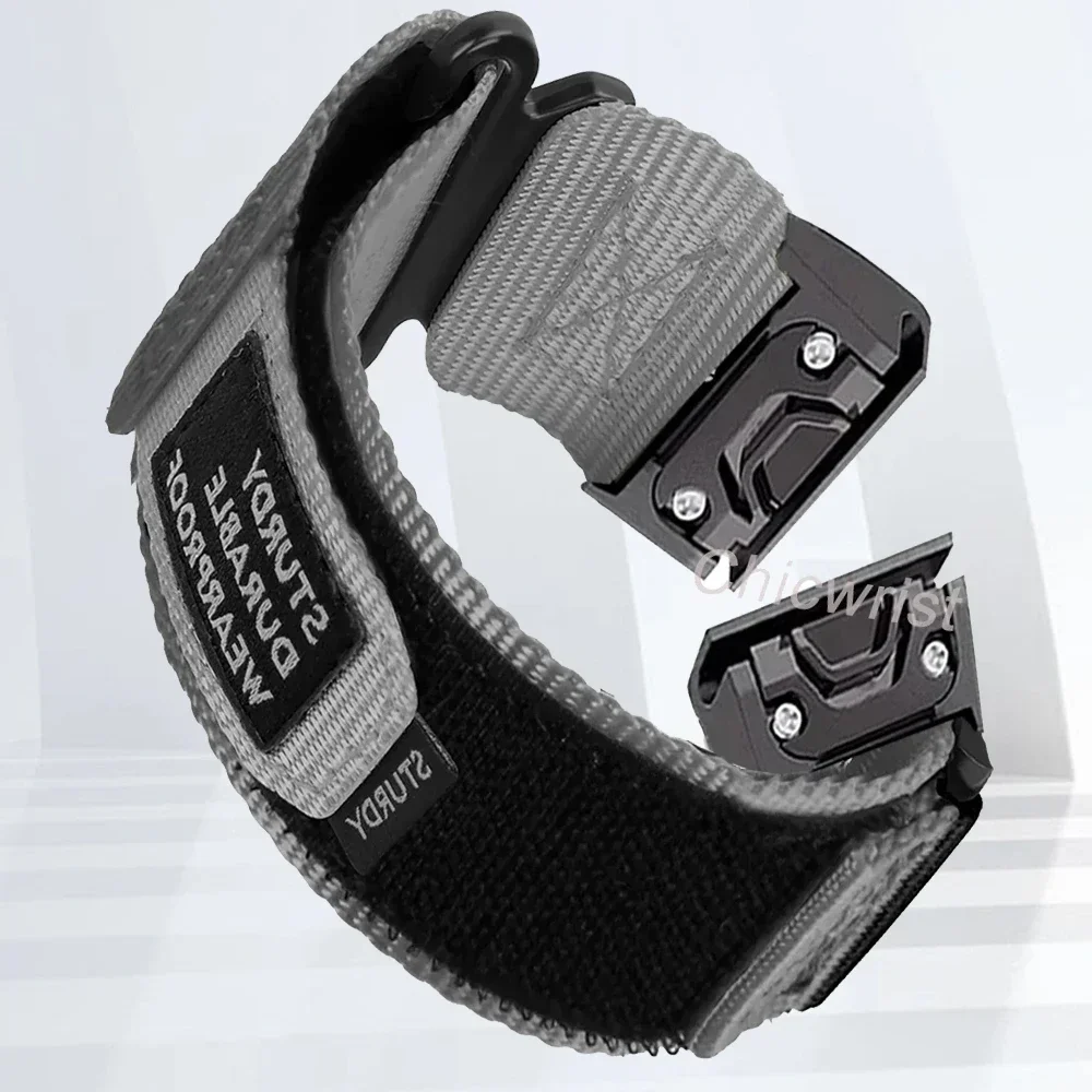 Sports Nylon Watchband - 26mm & 22mm Adjustable Strap