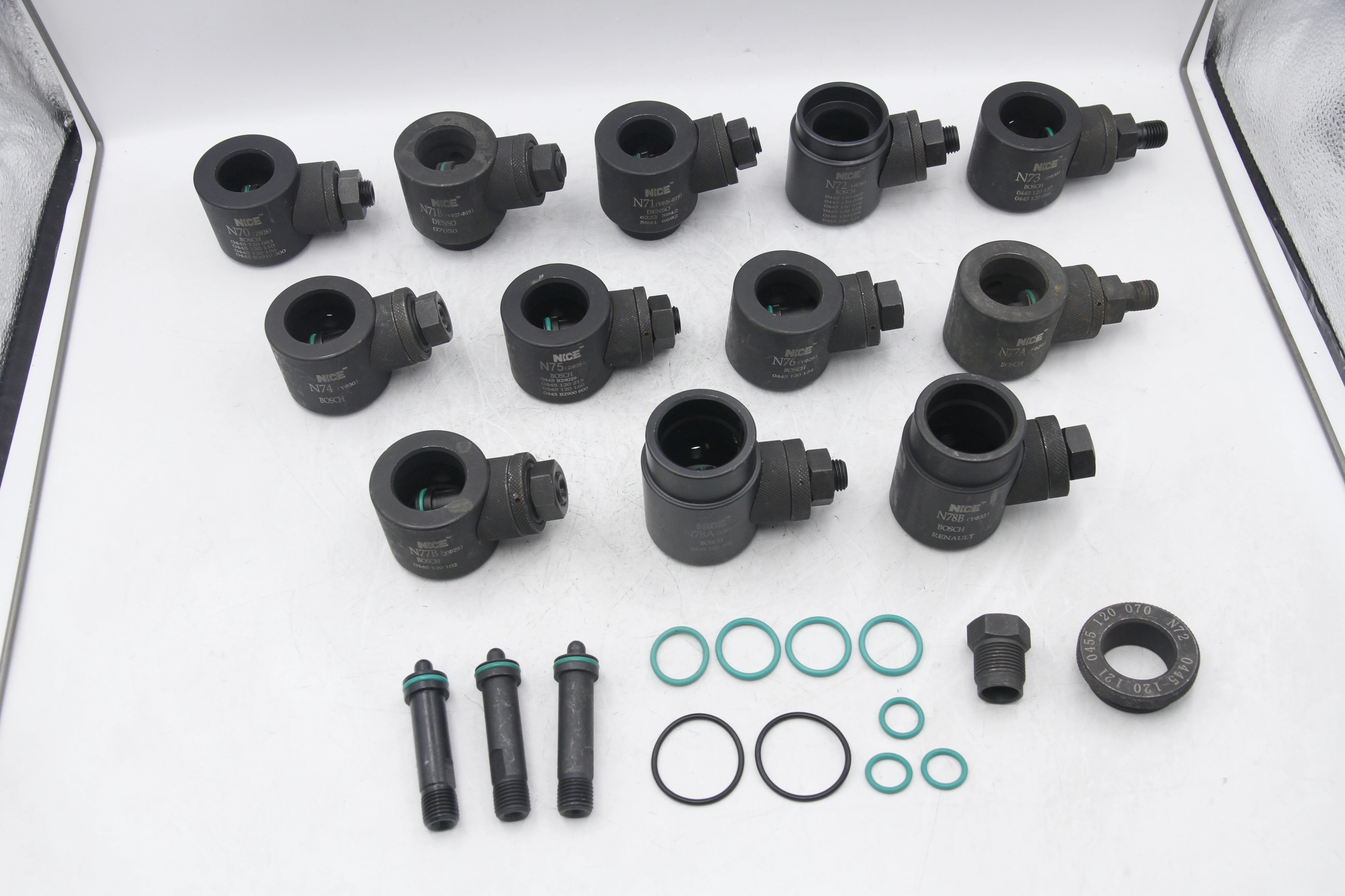

Short distance gripper NC012 12pcs tool set for diesel fuel injector, high reputation,good quality