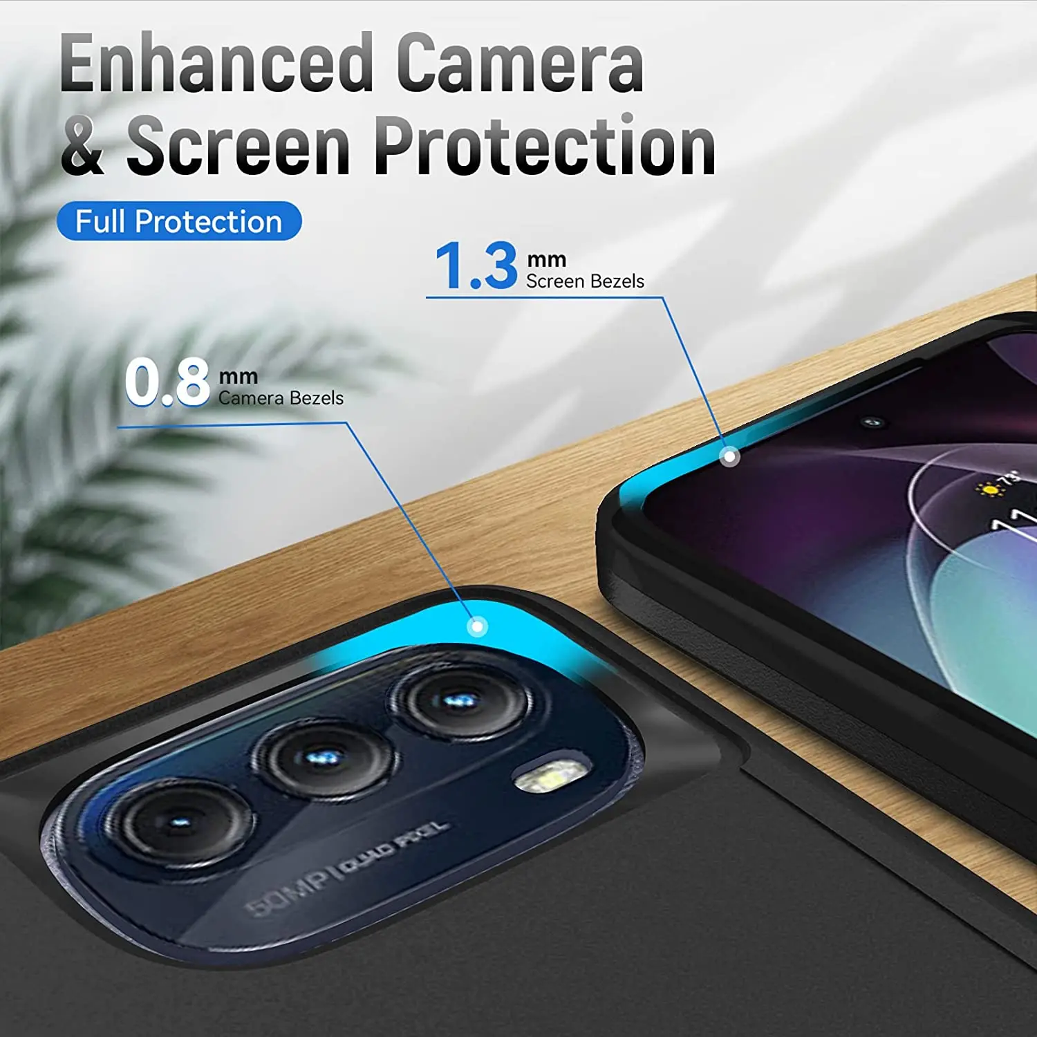 Rugged Dual-Layer Shockproof Protective Case with Screen Protector