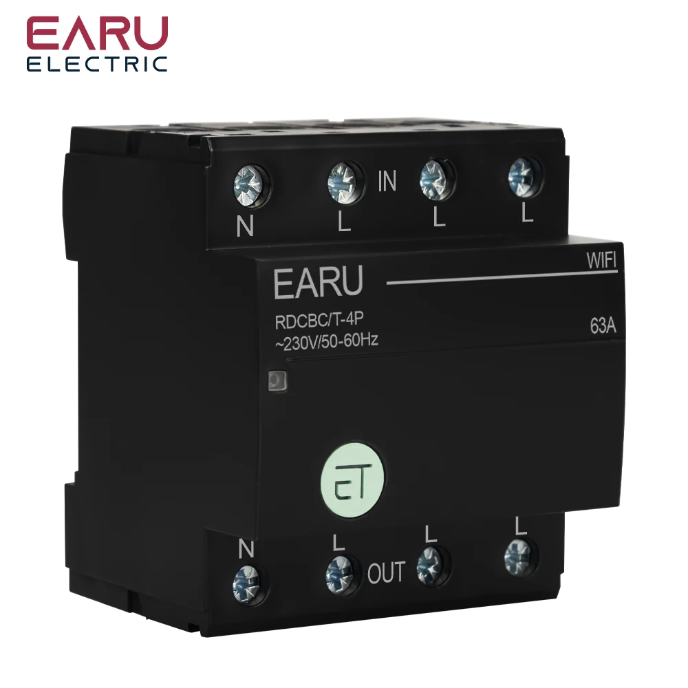 Three Phase WIFI Circuit Breaker Smart Time Timer Relay Switch Voice Remote Cont