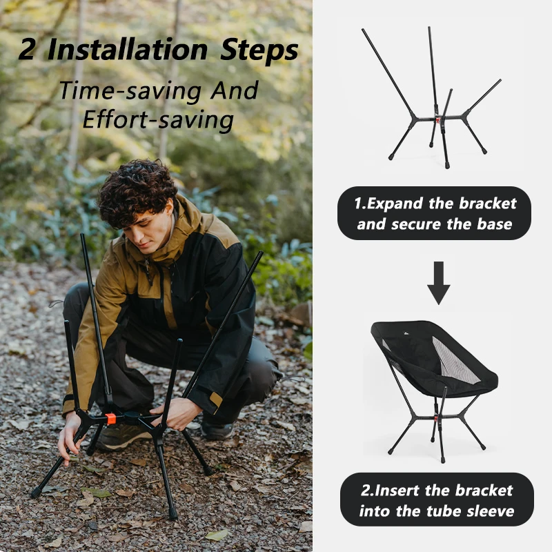 كرسي التخييم القابل للطي من Naturehike، وهو كرسي ا...