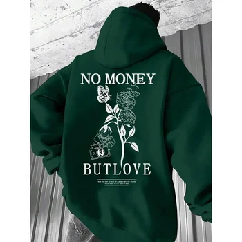 2025 الخريف والربيع أزياء زوجين عالية الجودة هوديي فضفاض الرجال المطبوعة إلكتروني مطبوعة الصوف العرق 5