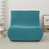 Stretch Armless Floor Sofa Covers Polar Fleece Single Sofa Protector Slipcover for Fireside Chair Adult Bean Bag Chairs Covers 6