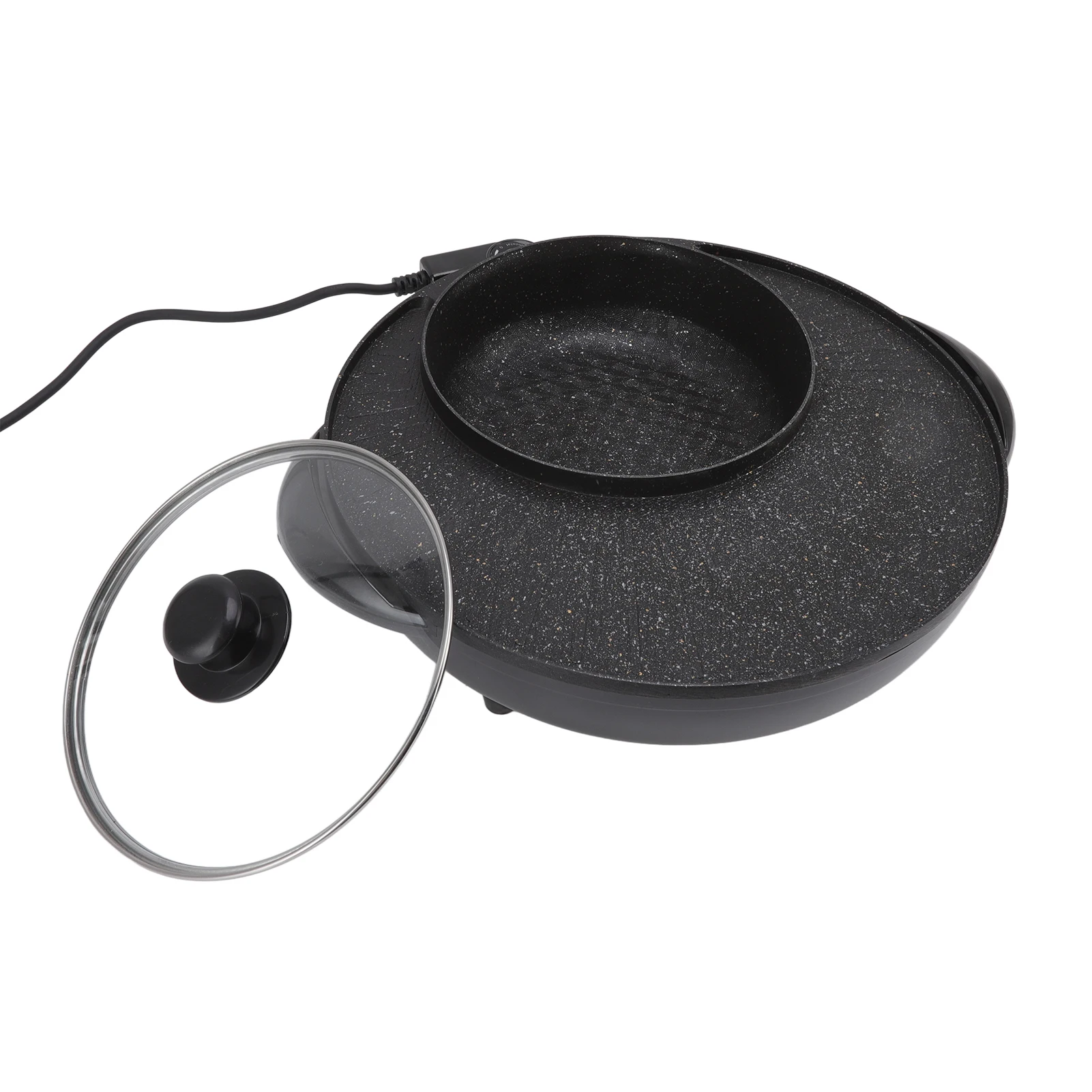 Grill Hot Pot Multi Functional Barbecue Pot Overheating   Prevent Stick for Boil for Home for Party 5