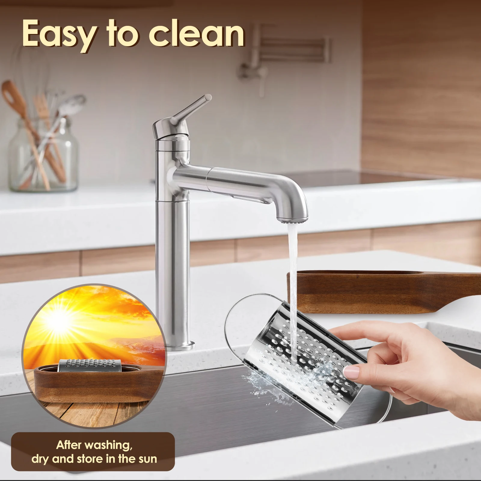 Potato Cheese Grater Stainless Steel Cheese Lemon Fruit Peeler Shredder with Storage Space for Grating Carrots Chocolate