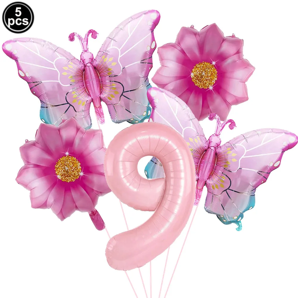 Colorful Butterfly Foil Balloon Set - Party & Event Decorations