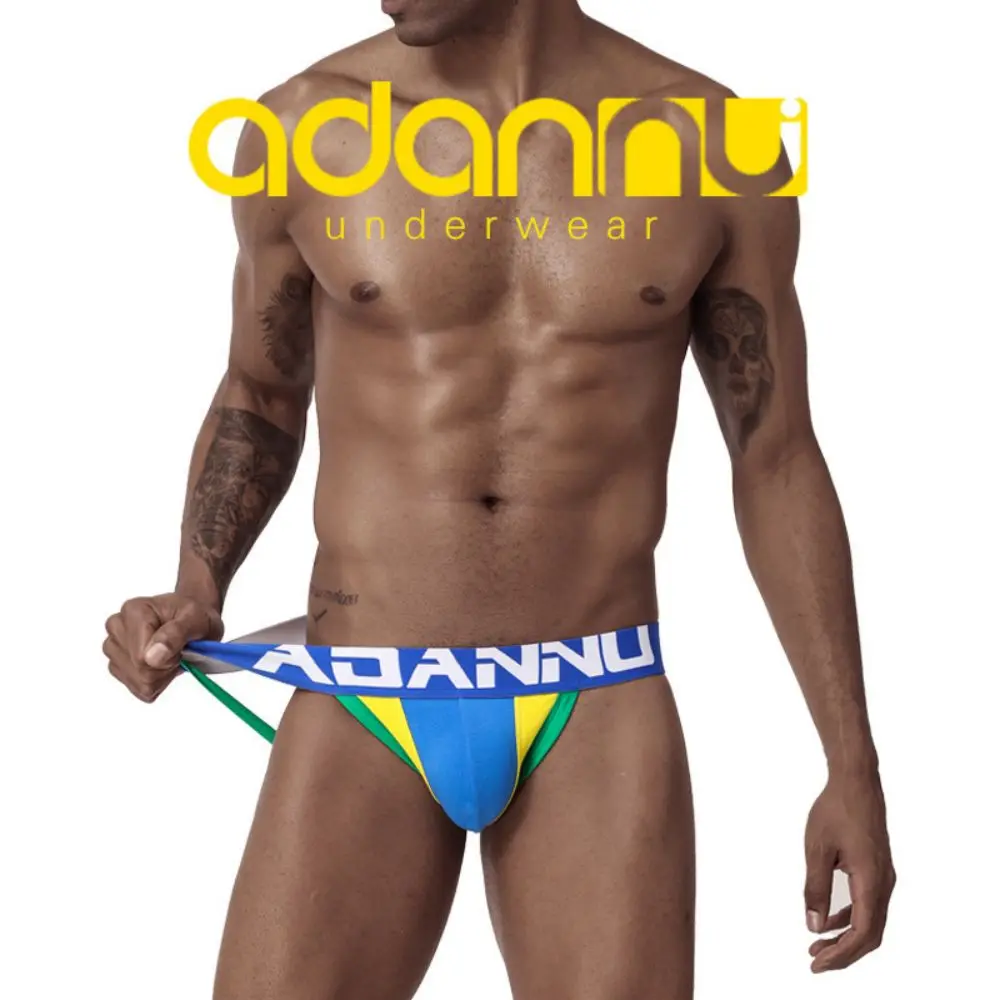 

Sport Jockstrap Thong Sexy Underwear Men Homme U Convex Sexy Double Ding Thin Cotton Men'S Underwear Erotic Thongs Gay Briefs
