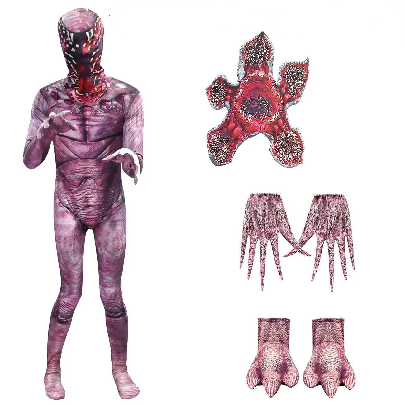 thumbnail image 1 of Kids Halloween Costumes for Stranger Things Kids Cosplay Costume Child Horror Jumpsuits Scarry Zombie Demogorgon Cosplay Clothes, 1 of 5