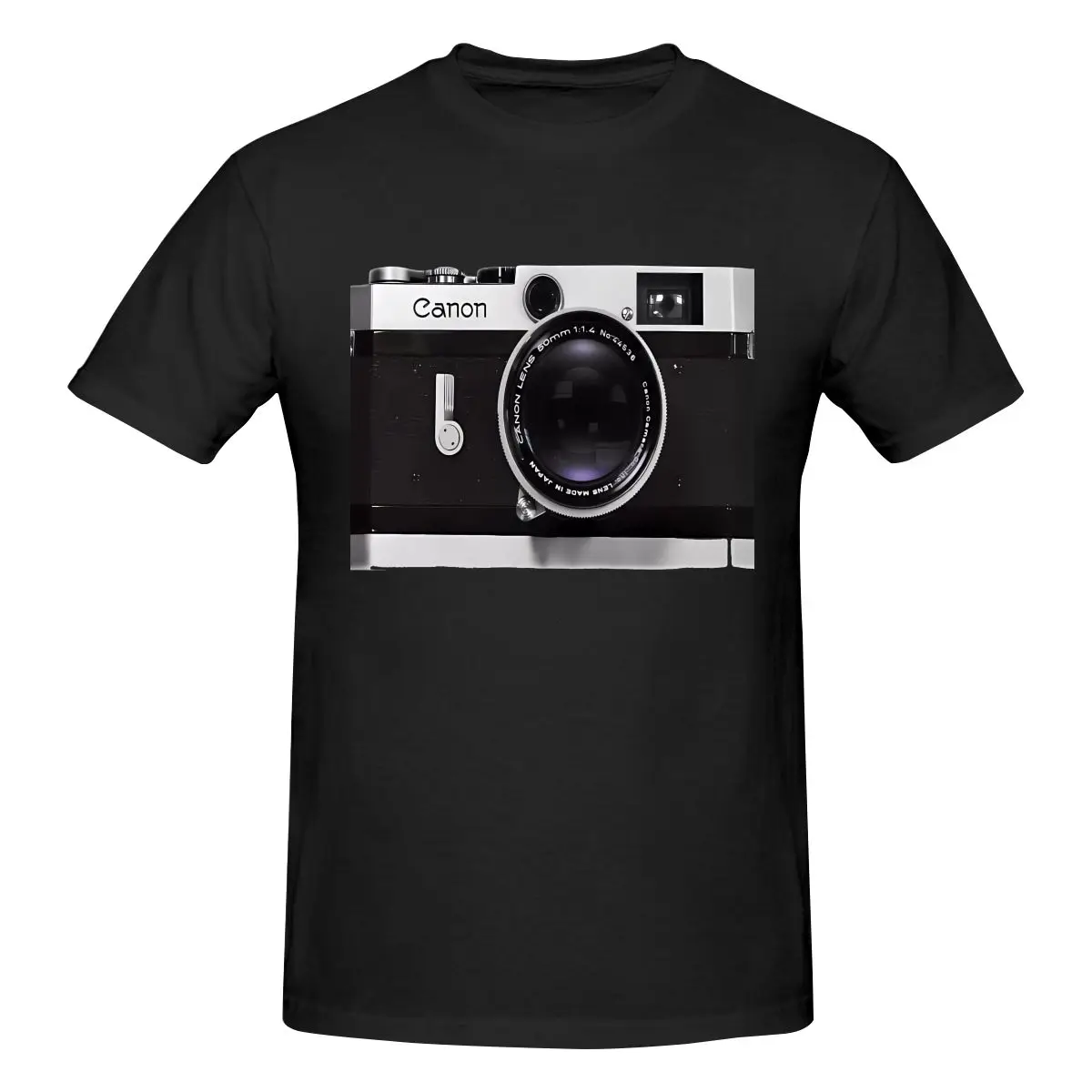 Vintage Canon Rangefinder T-Shirt Da Uomo O Collo T-Shirt Pullover T-Shirt Abbigliamento Sportivo In Cotone Top