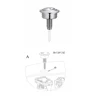 Suit for 38-42mm Toilet Tank Round Stem Button ABS Single Flush Water Saving Toilet Button For Home Bathroom Hotel Public Places 6