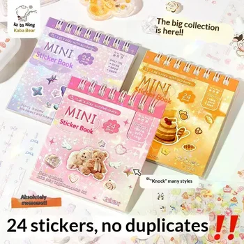24 Pezzi/Pacco Adesivi Decorativi Kawaii per Scrapbooking, Collage e Diario, Decorazioni Carine per Artigianato
