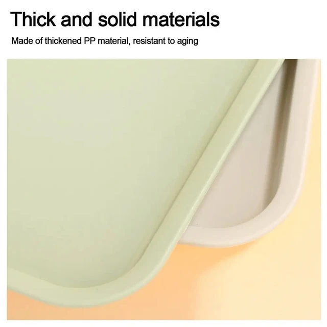 Rectangular Pallet Nordic Plastic Food Serving Tray Multiple Colors Storage Tray Household Kitchen Fruit Dessert Tray 4