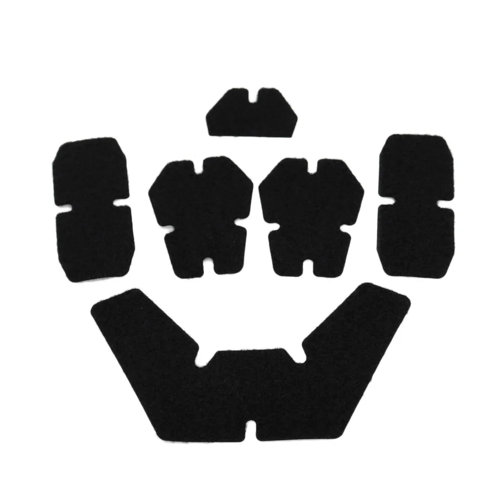 Vulpo 6 teile/satz taktische helm patches diy magie aufkleber haken und schlaufe klebriges zubehör für schnelle mich af helm – Detail 6