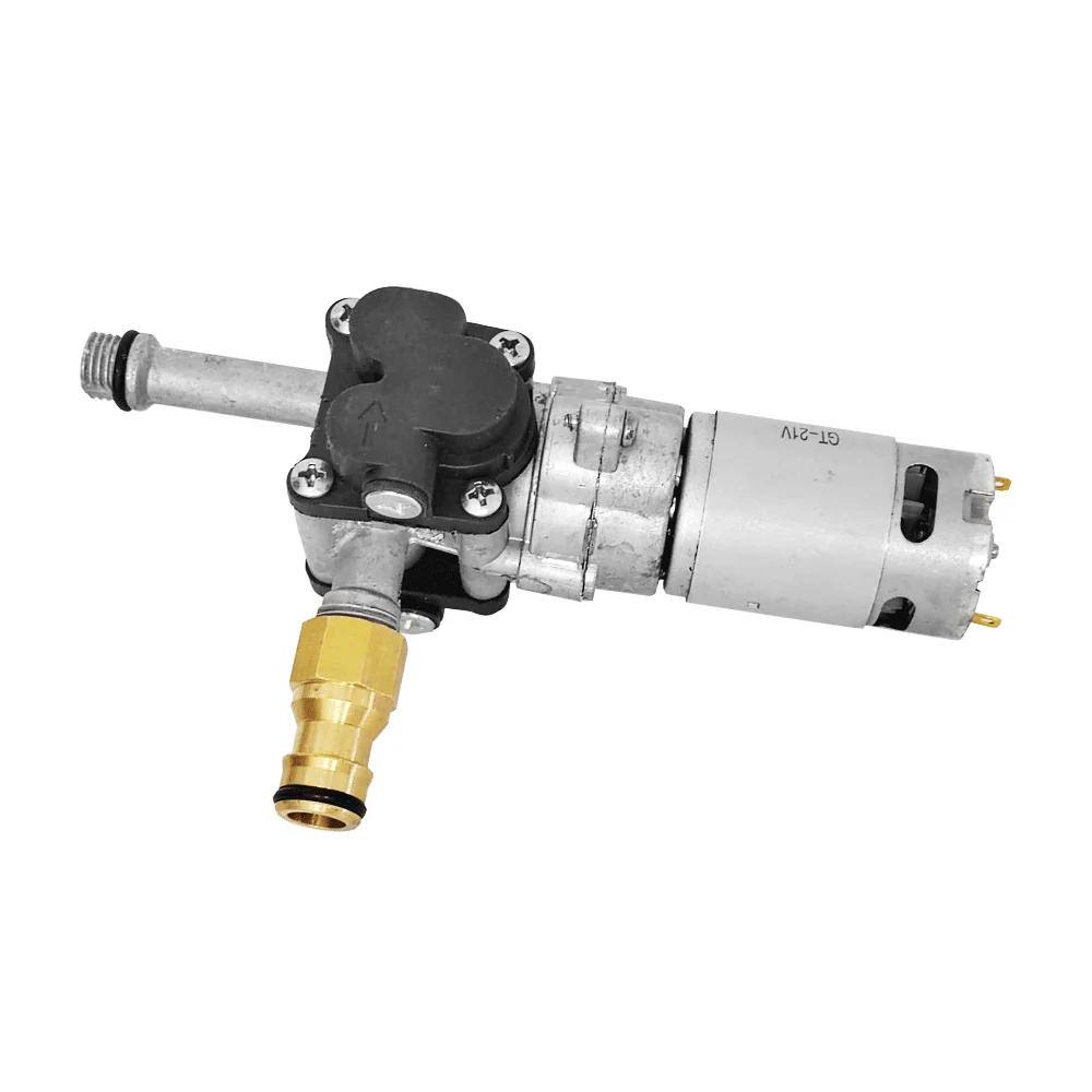 21V เครื่องฉีดน้ําแรงดันสูงสังกะสีอัลลอยด์หัวปั๊ม Plunger แบบพกพา LITHIUM Power อุปกรณ์ทําความสะอาดเครื่องซักผ้ารถยนต์ปั๊มโฮสต์ 1