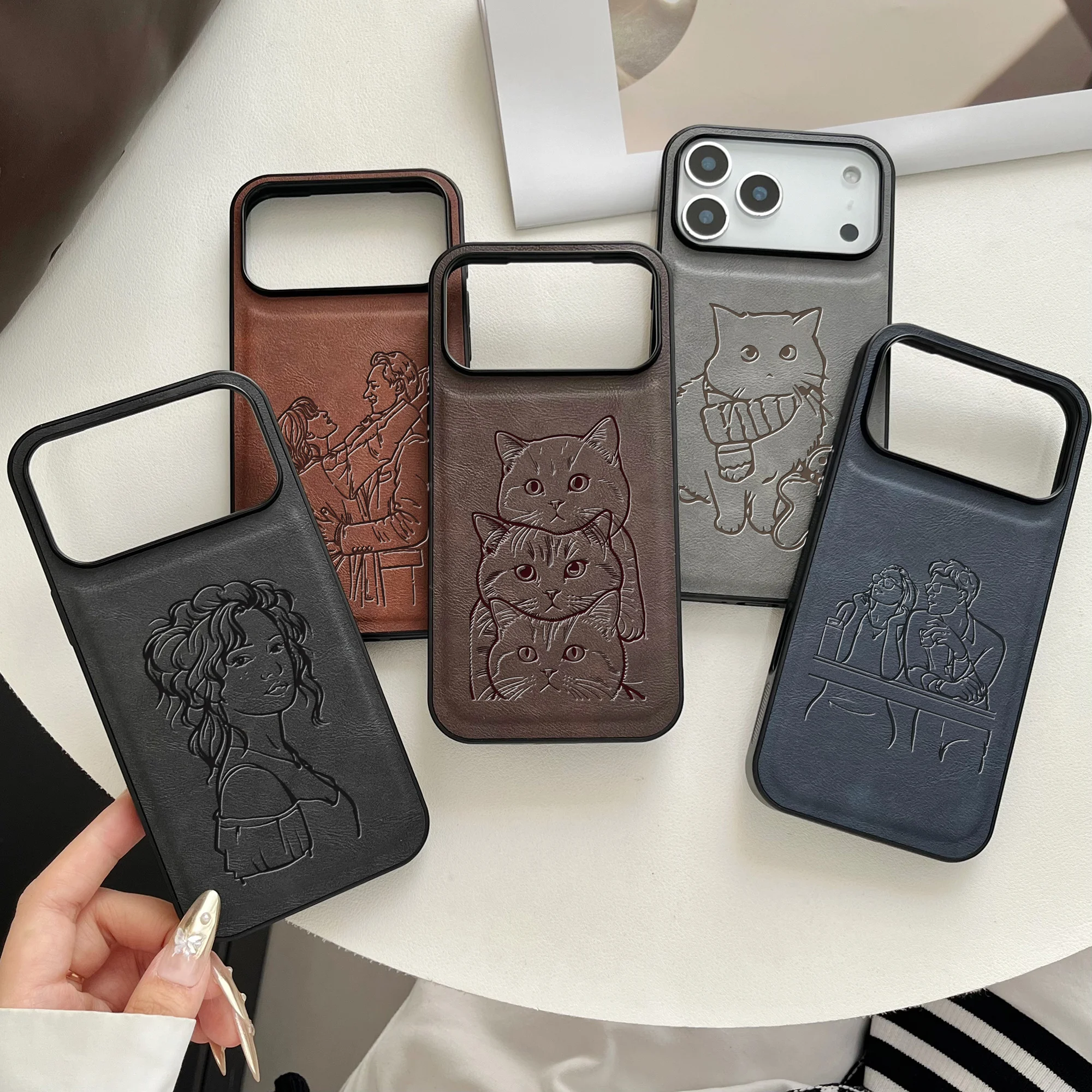 Custom DIY Photo Personalized Sketch 3D Laser Engraving Soft Faux thumbnail 6