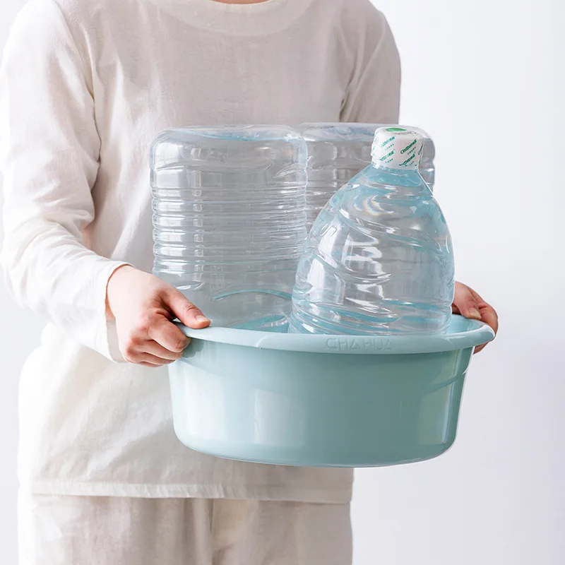 CHAHUA Household Laundry Washbasin Deepening And Thickening Multipurpose Anti Slip Durable Plastic Basin Household Products