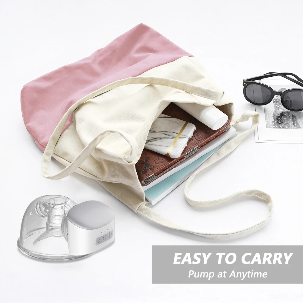 Bebebao BB-P1 Wearable Electric Breast Pump Hands Free Portable Breast Cup 8oz/240ml BPA-free 3 Modes 10 Suction Levels 2 Pack
